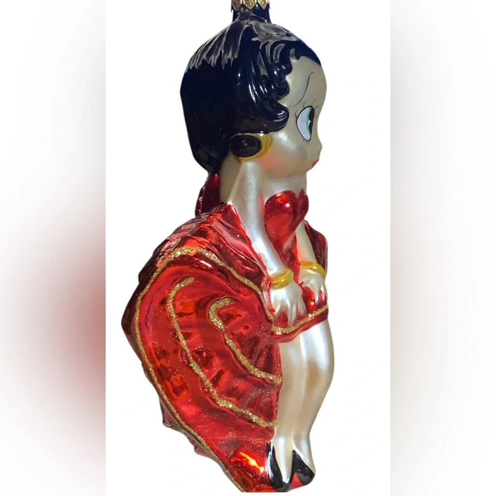 VTG Kurt Adler Betty Boop Mercury Glass Christmas Ornament. 7”‎ Tall